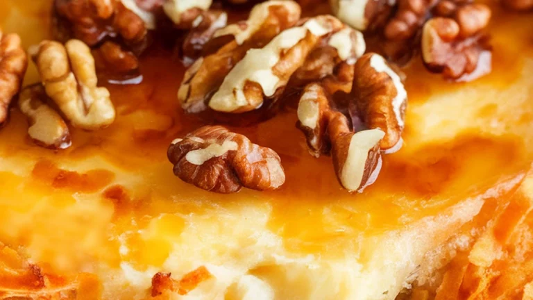 Kanafeh (Egyptian Sweet Cheese Pastry) - Featured