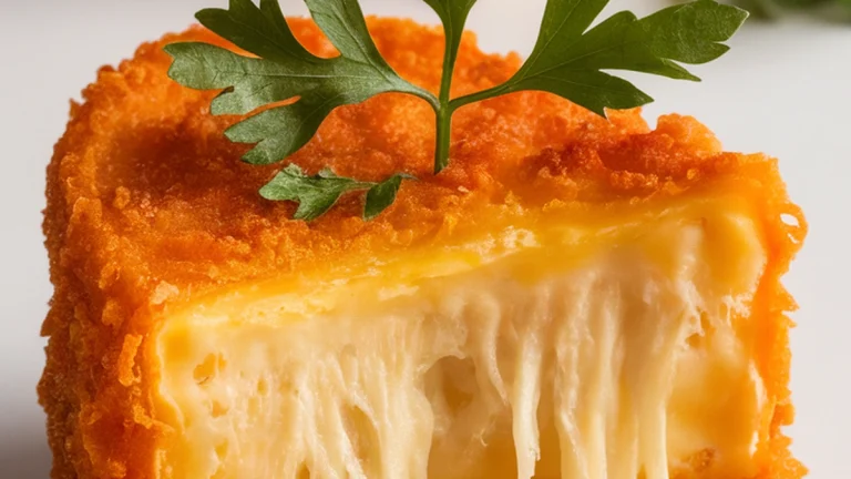 Kashkaval Pane (Bulgarian Fried Cheese) - Featured