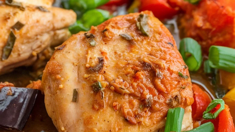 Kedjenou Chicken (Chicken and Vegetable Stew) - Featured