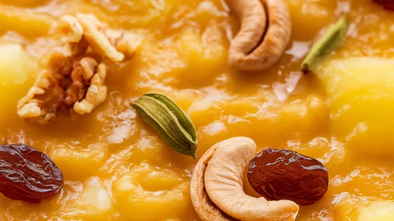 Kesari (South Indian Semolina Pudding) - Featured
