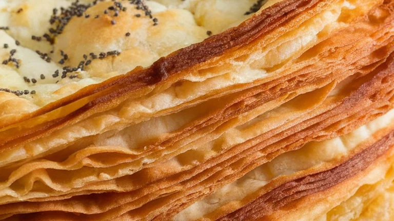 Khubz Muluwah (Yemenite Layered Flatbread) - Featured